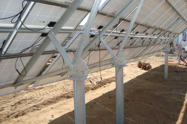 Quality Concrete Base Ground Mounting System For Solar PV Panels for sale