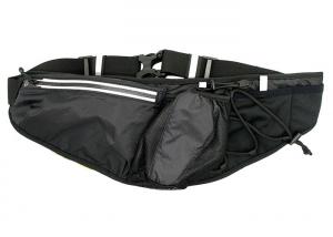 Quality Zippered Black Slim Travel Waist Bag Customized For Cycling Running Hiking for sale