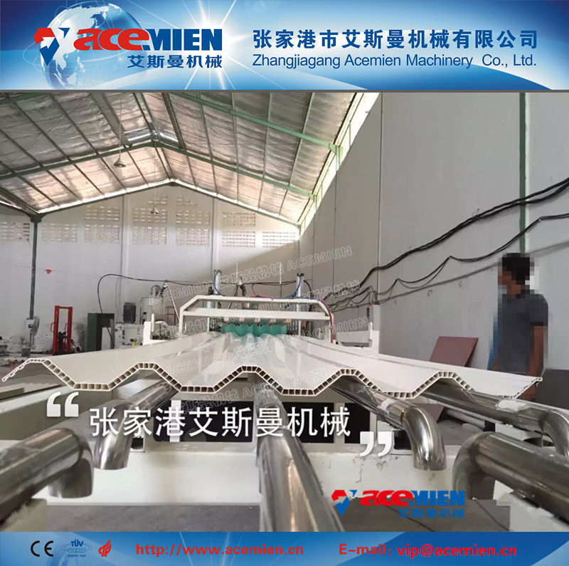 Quality No leakage-PVC hollow Roof tile making machine for sale