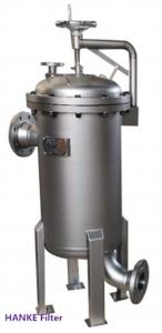 Quality DN300 Stainless Bag Filter Housing 5 Micron Filter Rating for Solid Liquid Separation for sale