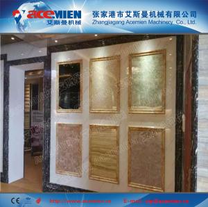Quality 1220mm PVC stone powder decoration sheet extrusion line for sale