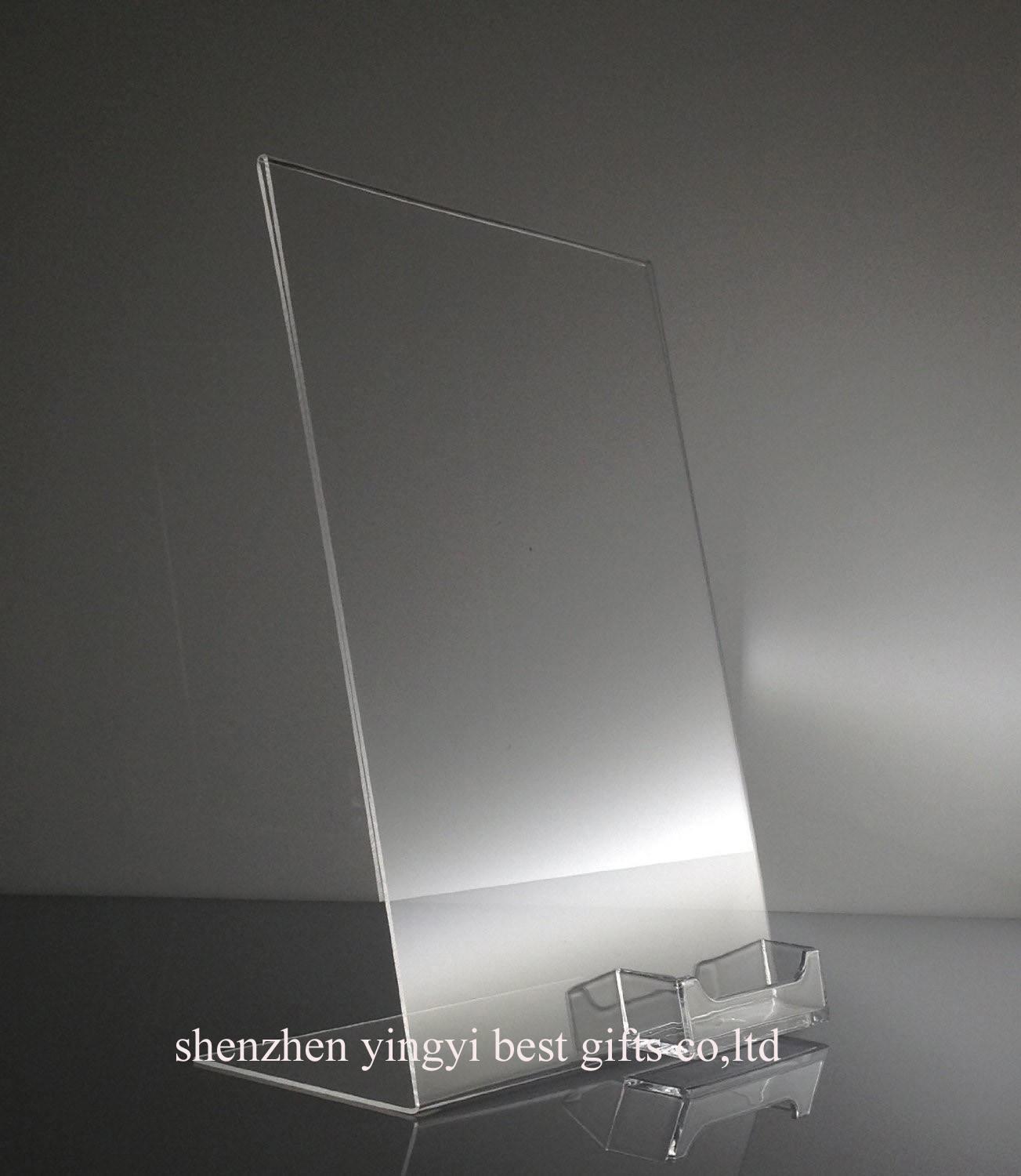 Quality 8.5"w X11"h Acrylic Slanted Sign Holders wholesale for sale