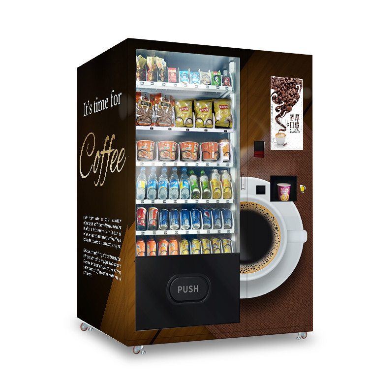 Buy cheap Instant Coffee Vending Machine With Free Hot Water, Can Operate Snacks, Drinks, from wholesalers