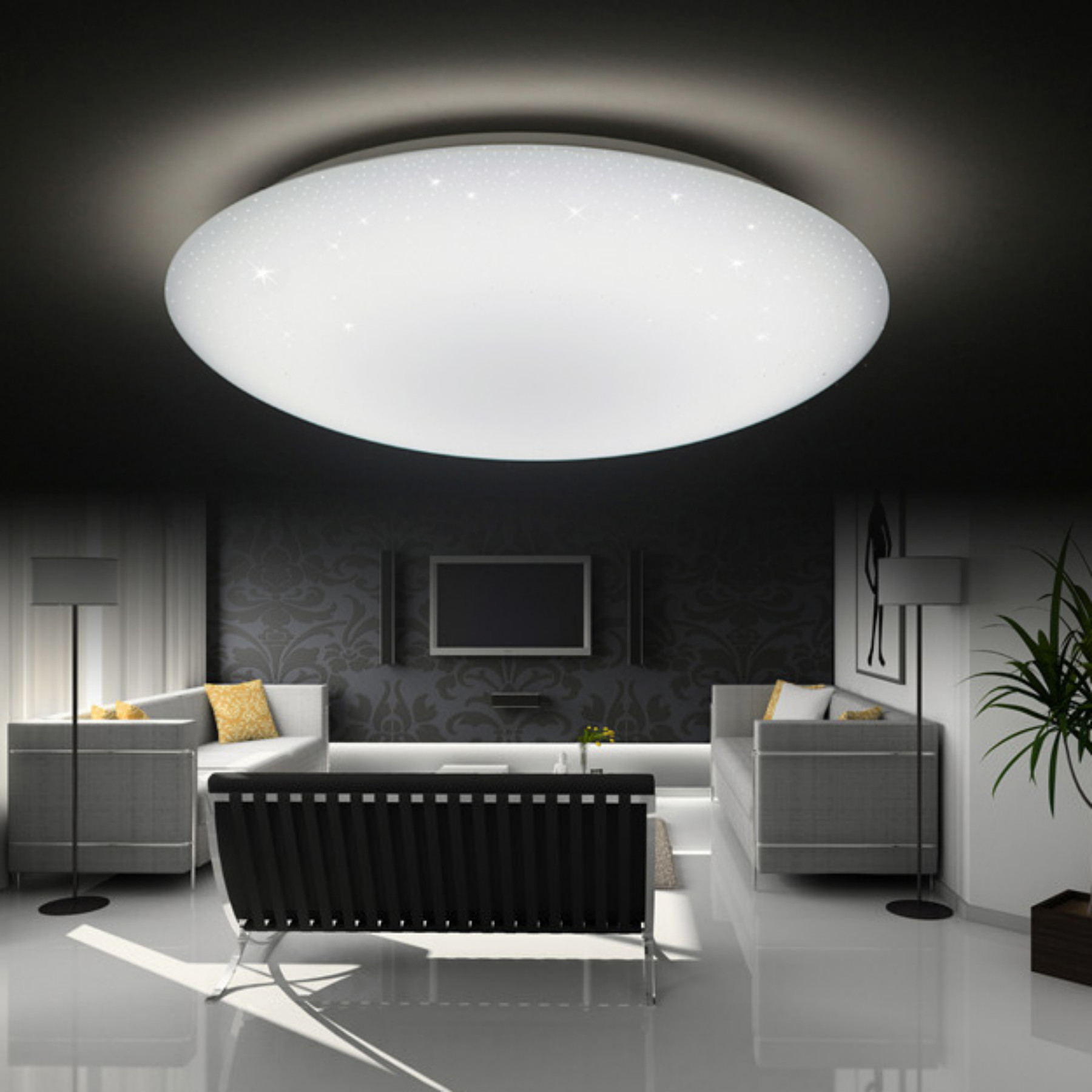 Quality Modern Smart Led Ceiling Lamp Dimming Bedroom Living Room Led Ceiling Light for sale