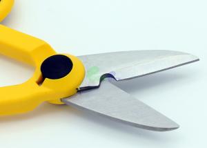 China Yellow Indoor Fiber Optic Tools Fiber Optic Scissors / Cutter For Cable's Kelvar Cut on sale
