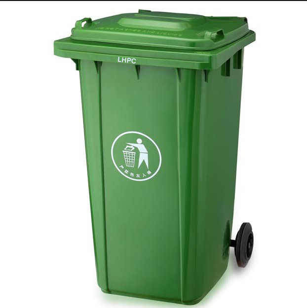 Buy cheap 120L/240L Garbage bin with 2 wheel in virgin plastic material garbage bin with from wholesalers