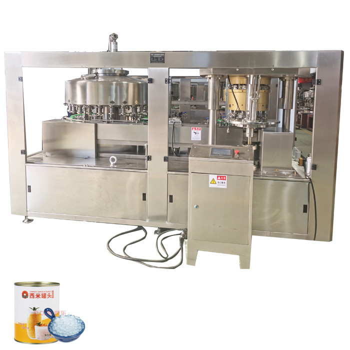 Quality Fresh coconuts water canning machine coconut milk drink canned filling seaming machine labeling machine for sale