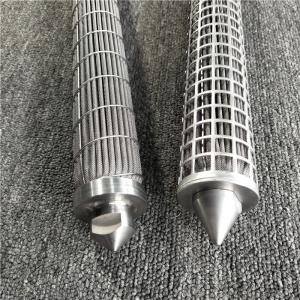 Quality SS304 High Polymer Industry Pleated Metal Wire Mesh Filter 40 Microns for sale
