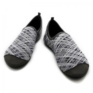 Quality Grey Faux Winter Fur Shoes Neoprene Upper Anti - Slip Sole 34 - 46 Size for sale