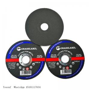 Quality 60# Grit 125 X 3 X 22.23mm Metal Grinding Discs Type 42 Grassland for sale