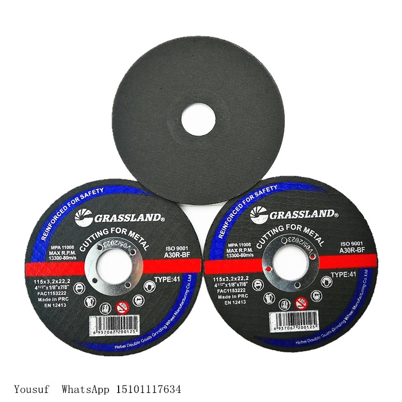 Buy cheap 60# Grit 125 X 3 X 22.23mm Metal Grinding Discs Type 42 Grassland from wholesalers