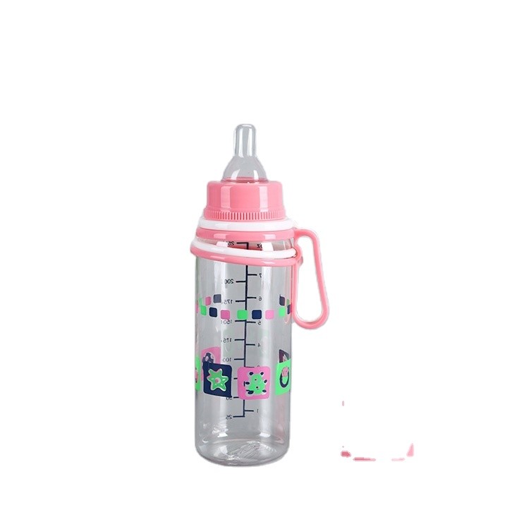 Quality Fashion Silicone Milk Bottle , Straight Body Newborn Water Bottle for sale