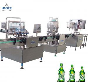 Quality 240 V 50 Hz 1 Phase Small Beer Filling Machine In - Build Bottle Tray Device for sale