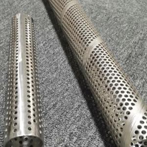 Quality Porous Pipe Exhaust 3'' 1/2 MTR SUS316 Perforated Filter Tube for sale