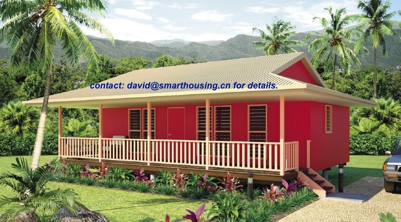 Quality Moistureproof Home Beach Bungalows , Fireproof Wooden House Bungalow for sale