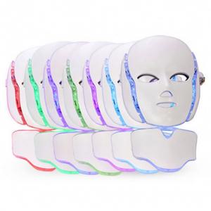 Quality 7 Photon Color LED Facial Mask 630nm Red Light Therapy Face Machine for sale