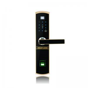 Quality Anti Theft Fingerprint Password Door Lock With Screen for sale