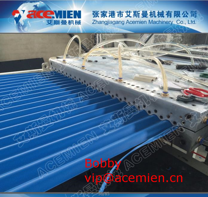 Quality Roofing Sheet Corrugated Roll Forming Machine with PVC Roof Tile Molds 350kg/h for sale