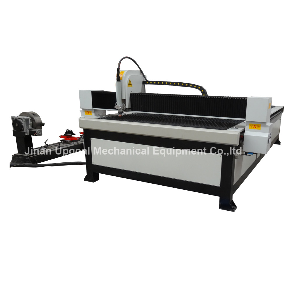 Quality Steel Tube Steel Plate CNC Plasma Cutting Machine with Rotary Axis 125A for sale