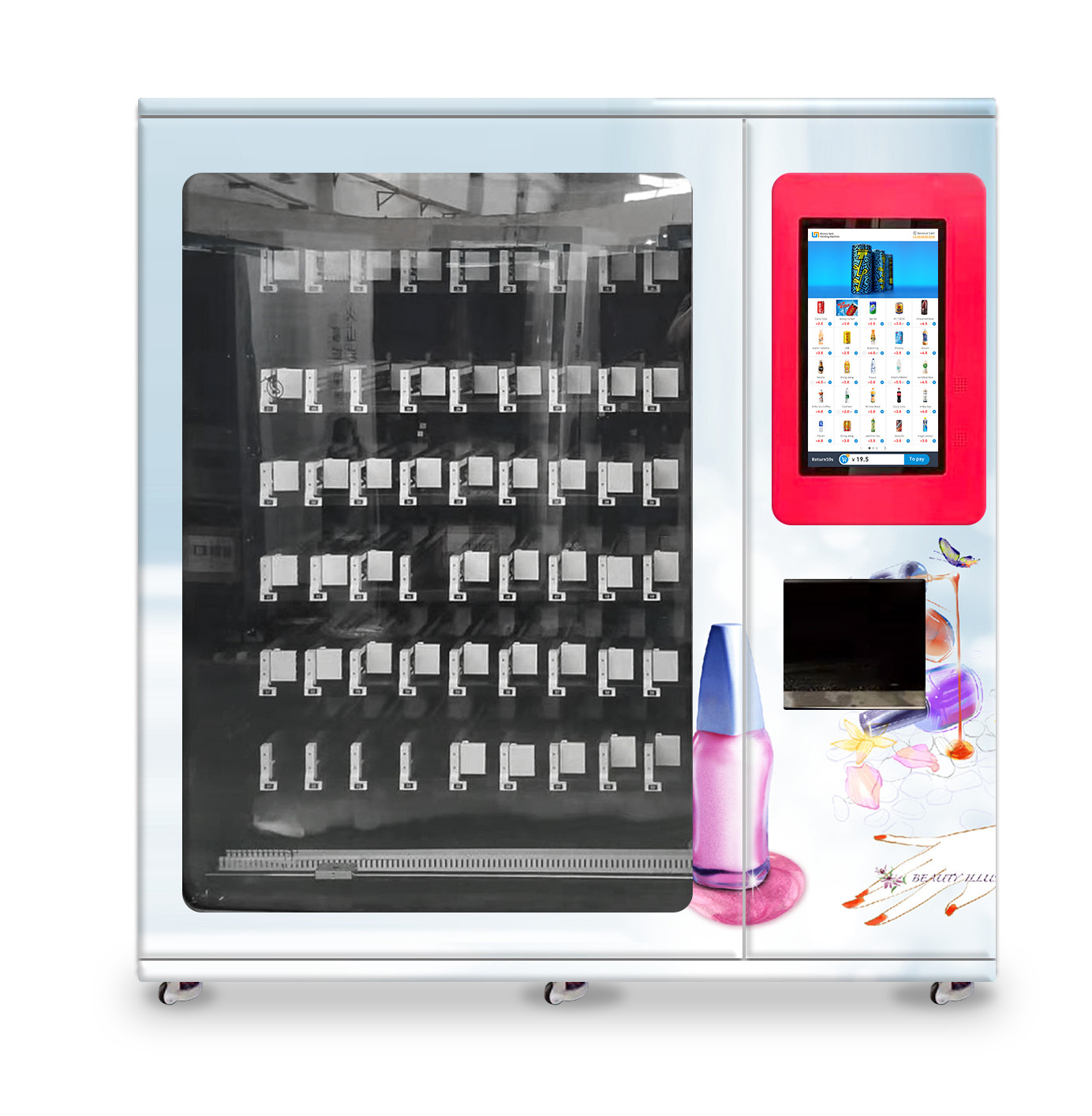 Quality Nail Polish Cosmetics Vending Machine With X-Y Axis Elevator Adjustable Slot for sale