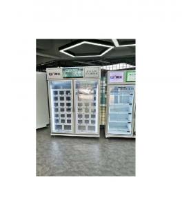 Quality Unmanned Retail Store Cooling Locker Vending Machine To Sell Egg Fruit Meat for sale