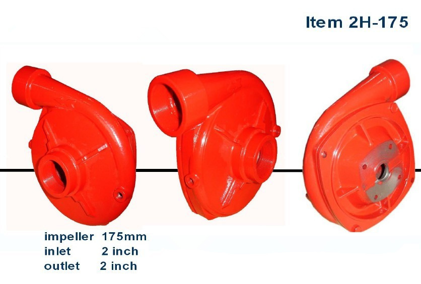 Quality 2x2 inch diameter 175mm impeller high pressure cast iron centrifugal water pump  ISO and CE certificated for sale