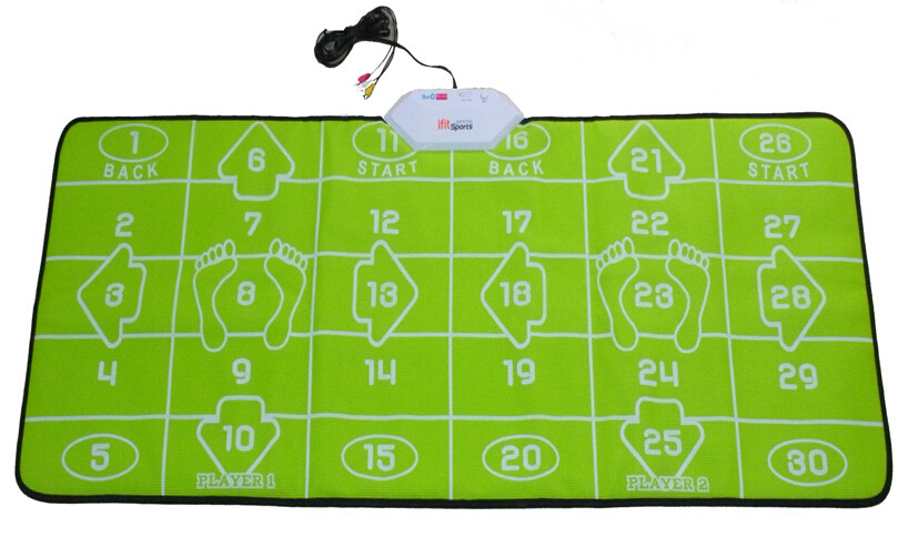 Quality 32 Bit TV PC USB Game Interactive Dance Mat Green For 2 Players for sale