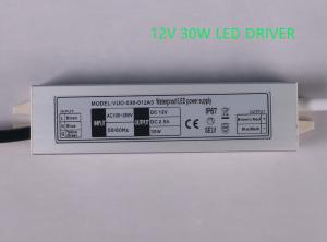 Quality Heatproof 2.5A Outdoor 12V Power Supply , Anticorrosive LED Driver LED Strip for sale