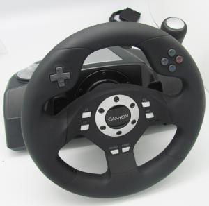 Quality USB 2 Axis 12 Button V5 PC Game Racing Wheel With 270 Degree Steering Angle for sale