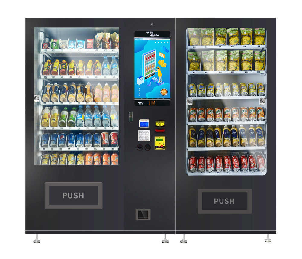 Quality 653 Capacity Automatic Snack Drink Vending Machine With Touch Screen In Office for sale