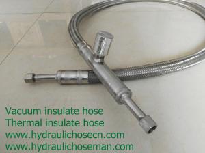 Quality Vacuum flexible hose / liquid nitrogen hose / stainless steel vacuum hose / insulate vacuum hose / LNG hose for sale