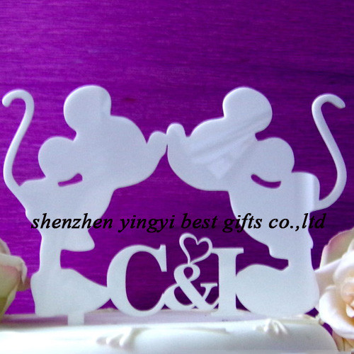 Quality Custom Acrylic wedding engagement cake toppers decorations for sale