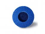 4.5 200 Grit  Mini Flap Disc For Sanding Wood Zirconia Oxide Type R Blue Color
