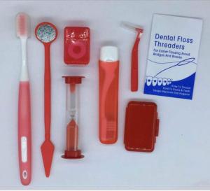 Quality Dental Orthodontic Oral Kit Dental Brush Ties Toothbrush Interdental brush Floss Oral Care Kit for sale