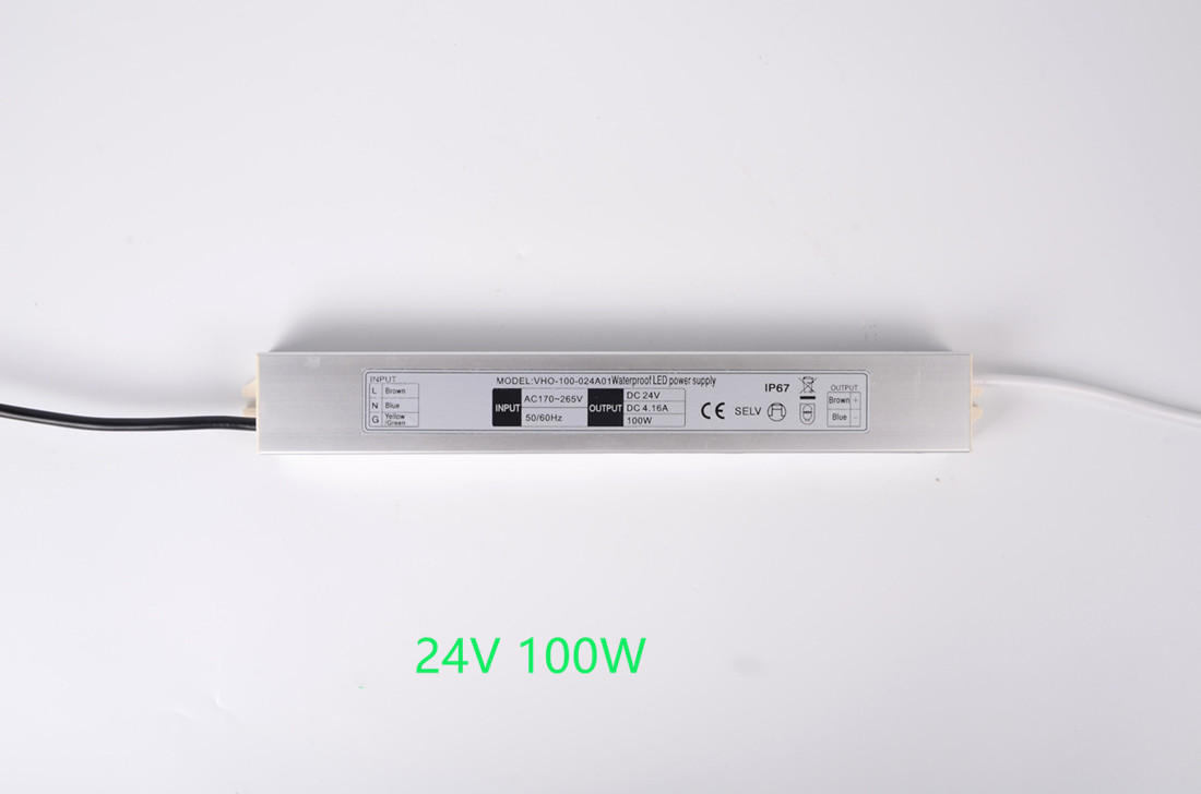Quality Outdoor 50/60Hz Waterproof Electronic LED Driver 24V 100W Switching Mode for sale