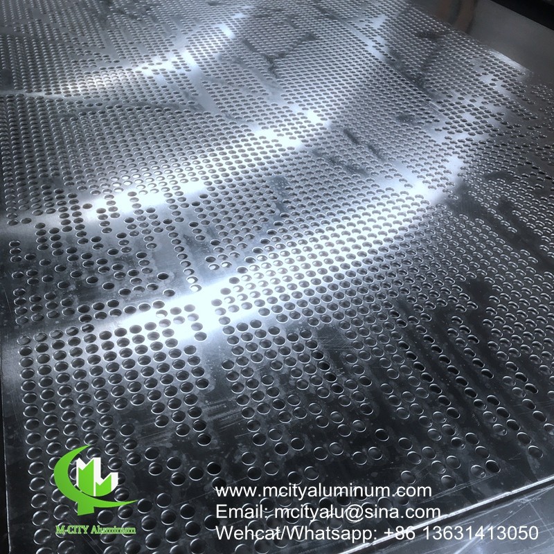Quality Industrial Aluminum Facade Panels Perforated Pattern  , Prefinished Facade Panel System for sale