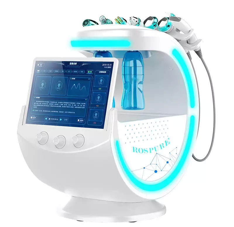 Quality CO2 RF Smart Ice Blue Hydrafacial Microdermabrasion Machine Skin Whitening for sale