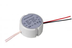 Quality Round Case Plastic LED Driver Indoor Constant Voltage IP20 For Cabinet Strip Light for sale