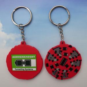 Quality Double-sided PVC Keyring, 2D PVC Key Holder 2 Sides, Rubber PVC Keychain from Factory for sale