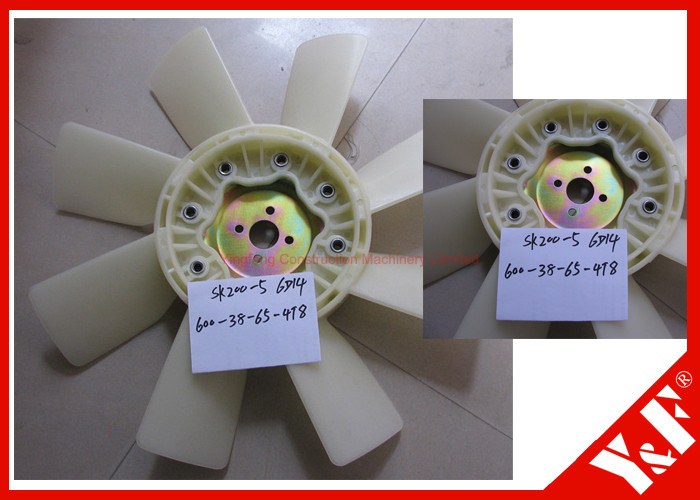 Quality Plastic Cooling Fan Blade for Kobelco Excavator 550-32-60-478 Engine SK200-5 6D14 ME039960 SK200-8 SK250-8 SK210-8 HD800 for sale