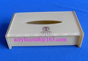 Quality Wholesale rectangular plexiglass napkin holder household acrylic tissue box for sale