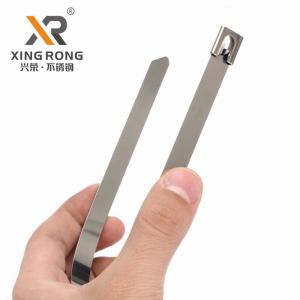 Quality Heat Resistant  self-locking Stainless Steel Cable Tie 4.6*300 thickness 0.25mm for sale
