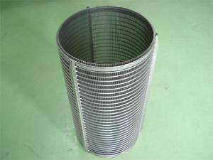 Quality 500 Micron Stainless Steel Wedge Wire Screen Food And Beverage Processing for sale