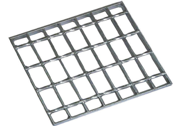 Quality Rust Protection Welded Steel Grating 32x5mm Square Serrated Non Slip for sale