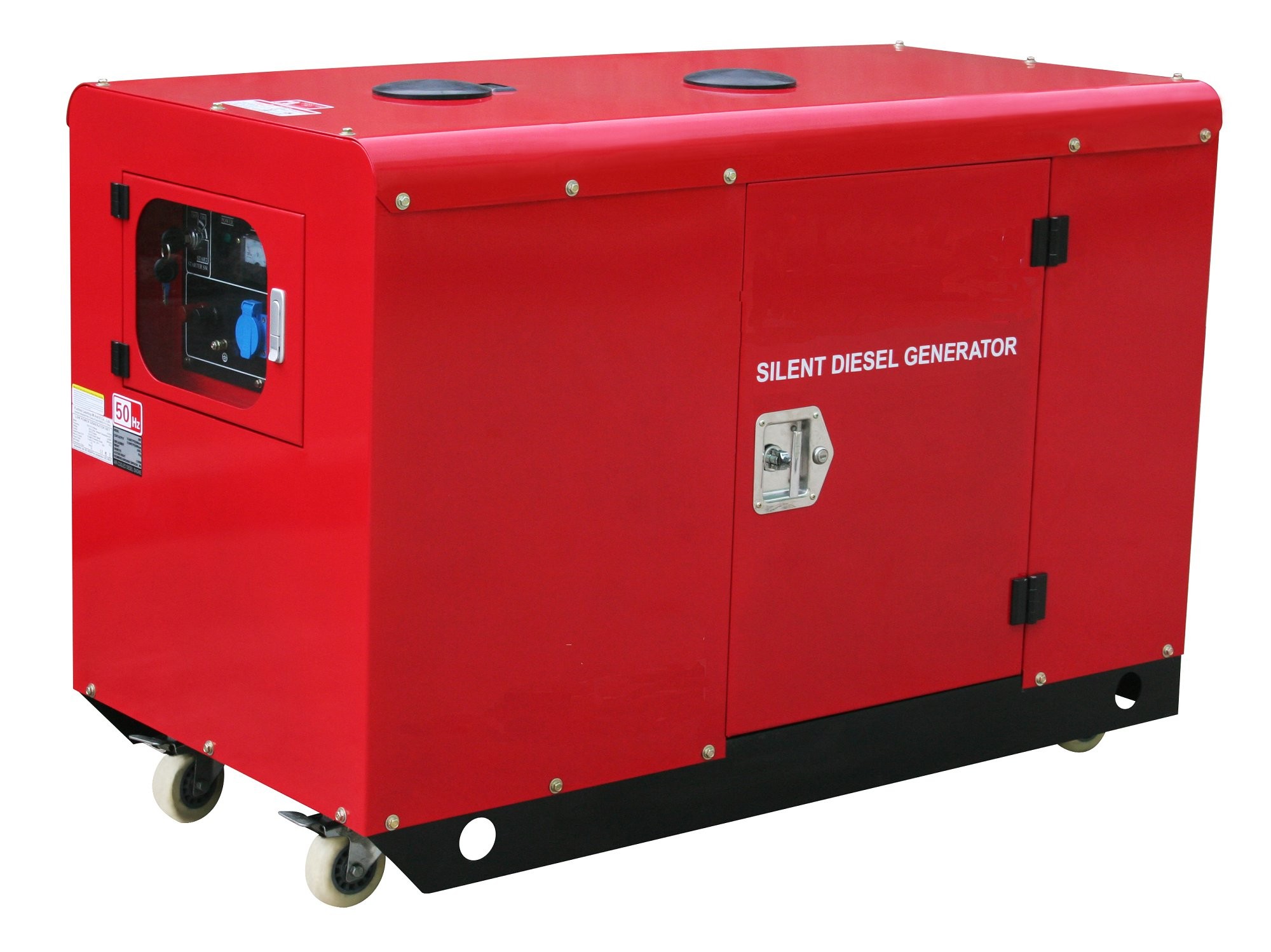 Quality 11KW 240V Silent Air-Cooled Portable Diesel Generator for sale
