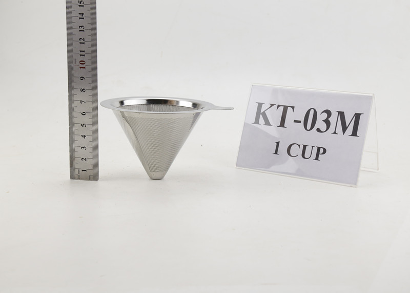 1 Cups Stainless Pour Over Coffee Dripper For Osaka , Logo Customized
