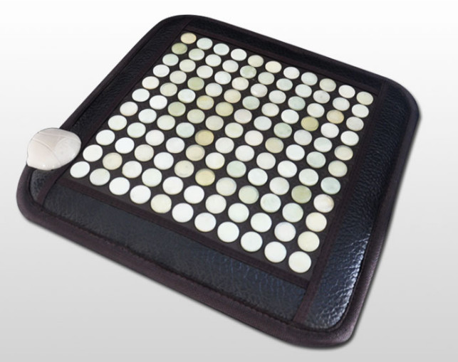 Quality Natural Jade Stone Infrared Heating Mat With Soft PU Leather On Both Sides for sale