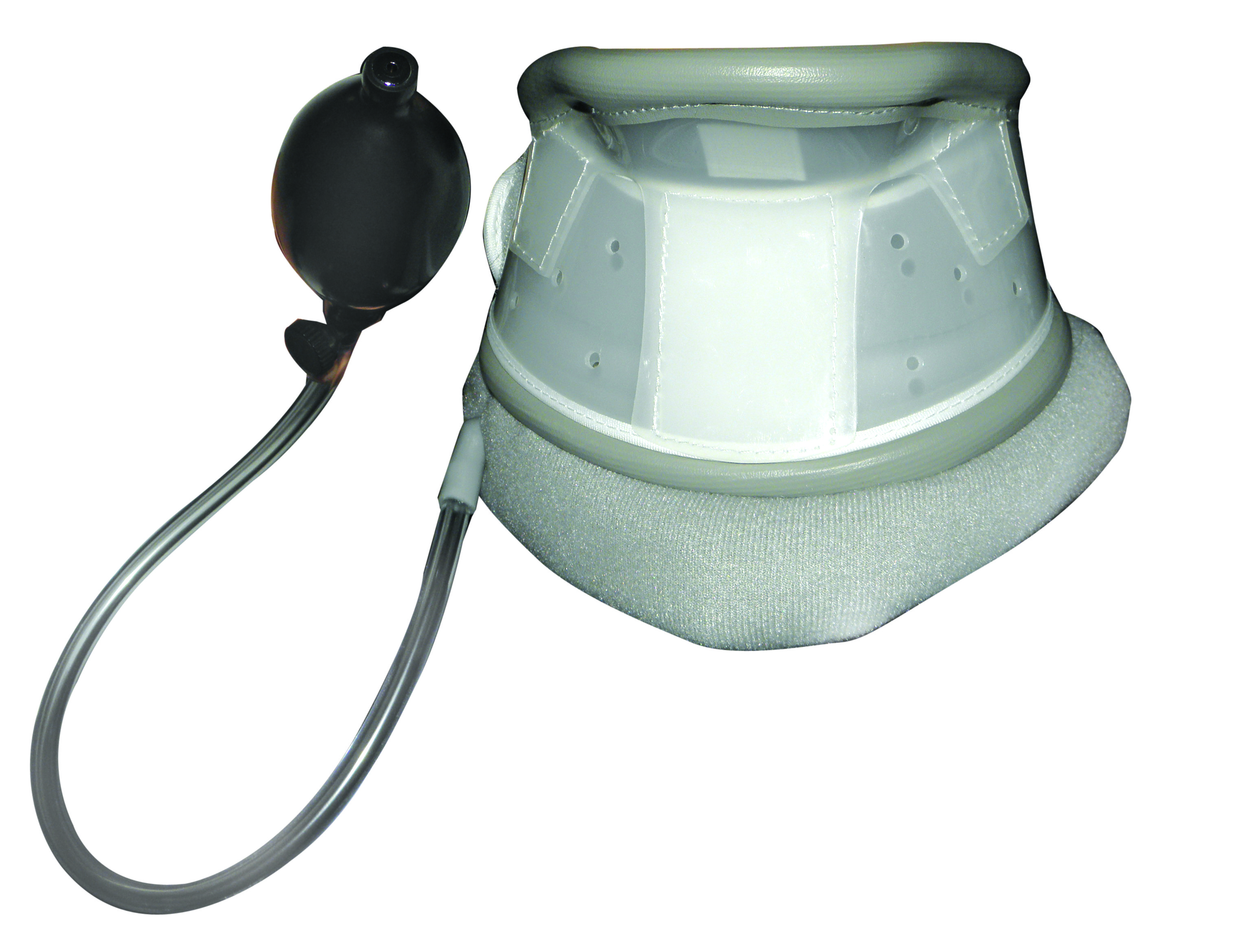 Buy cheap Grey Relieves Neck Pneumatic Medical Cervical Collar With Chin Support from wholesalers