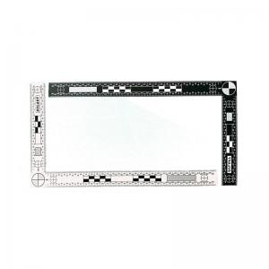 Quality P129 30x15 cm two-sided black and white right angle photographic evidence scale for sale