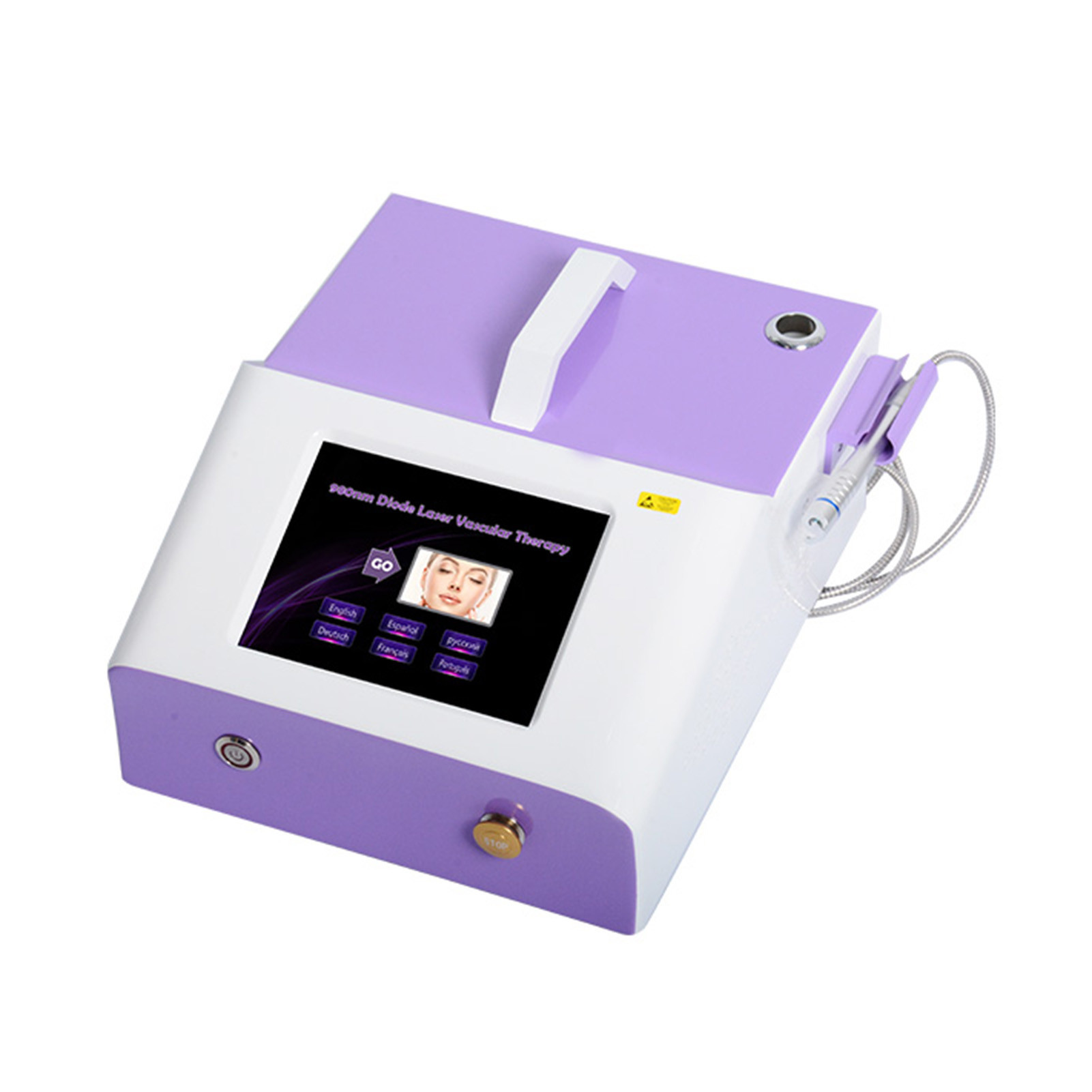 Quality 30W 100ms Spider Veins Removal Machine 980 Nm Diode Laser For Vascular Removal for sale